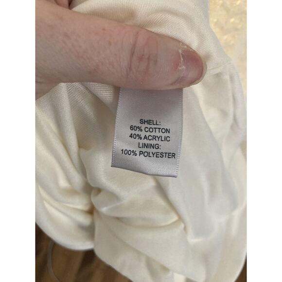 Haute Hippie NWT Cotton Stitch Embroidered Ivory Sleeveless Dress Size Medium - Picture 7 of 10